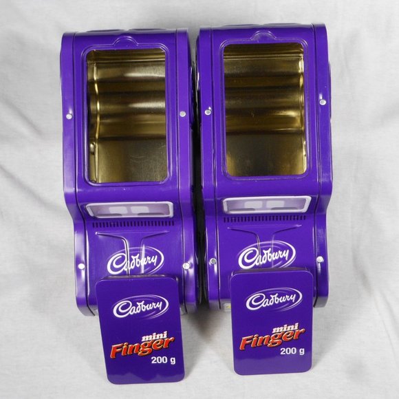 Collectable Cadbury's Mini Fingers purple tin van x 2 - Picture 6 of 6